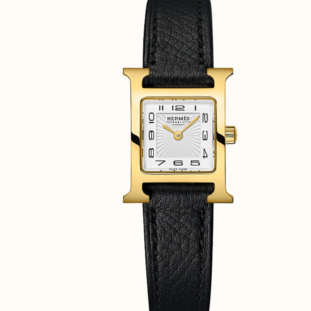 Hermes Heure H watch, 17.2 x 17.2 mm
